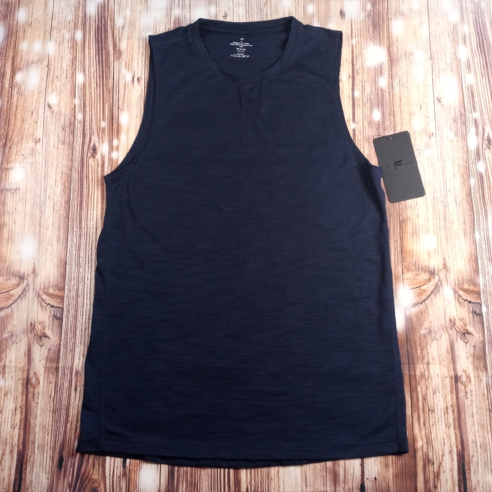 NWT FABLETICS MEN'S SLEEVELESS THE FRONT ROW TANK SIZE MEDIUM